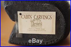 Carved Bear with Fish- Big Sky Carvers-Jeff Fleming Large Bear withTrout-Rustic Bear