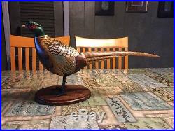 Chris Olson Big Sky Carvers Masters Edition Wood Pheasant Signed Numbered