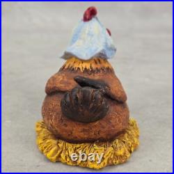 Christmas Collectible Big Sky Carvers Chickentivity Figurines Nativity Set of 9