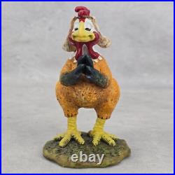 Christmas Collectible Big Sky Carvers Chickentivity Figurines Nativity Set of 9