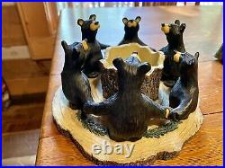 Circle Of Bears Big Sky Carvers BearFoots tea light holder