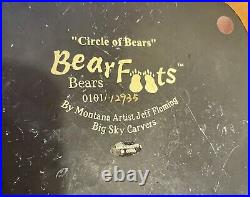 Circle Of Bears Big Sky Carvers BearFoots tea light holder