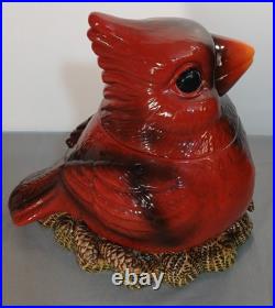 Cookie Jar Fat Cardinal Phyllis Driscoll Big Sky Carvers 10 Retired