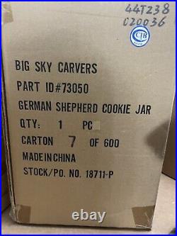 Cookie Jar Kitchen Collection big sky carvers German shepherd 7/600 Limited