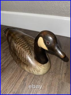 Craig Fellows Signed Big Sky Carvers Hand Carved Canada Goose Decoy 16