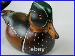 Craig Fellows Waterfowl Decoy Carved painted Duck signed Big Sky Carvers Wood