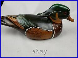 Craig Fellows Waterfowl Decoy Carved painted Duck signed Big Sky Carvers Wood