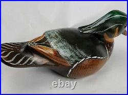 Craig Fellows signed Big Sky Carvers Wood Waterfowl Decoy Carved and painted