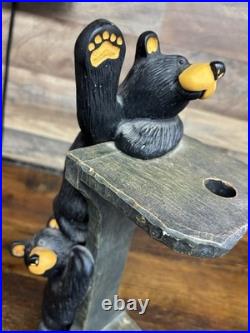 Curious Cubs By Jeff Fleming Big Sky Carvers Paper Towel Holder Statue 17