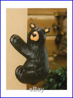 DEMDACO Climber Bear Grand Black Bear 18 x 11 Hand-cast Resin Figurine Sculpt