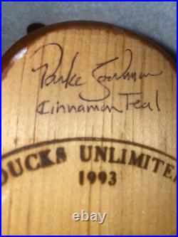 DUCKS UNLIMITED Decoy 1993 Special Edition BIG SKY CARVERS PARKE GOODMAN SIGNED