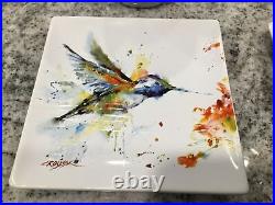 Dean Crouser Big Sky Carvers Hummingbird / Bluebird Plate Mug Set