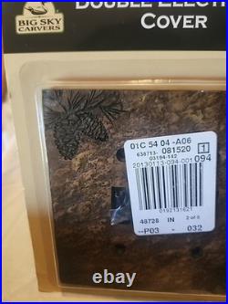 Demdaco Big Sky Carvers Pinecone Electrical Outlet Cover Lot of 8 Cabin Country