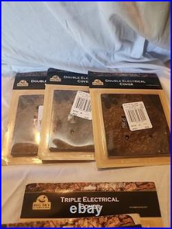 Demdaco Big Sky Carvers Pinecone Electrical Outlet Cover Lot of 8 Cabin Country
