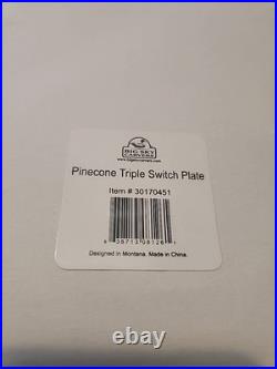 Demdaco Big Sky Carvers Pinecone Electrical Outlet Cover Lot of 8 Cabin Country