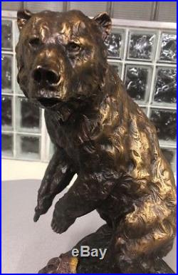 Dick Idol Whose Creel Large Grizzly Bear Statue Big Sky Carvers Carving Numbered