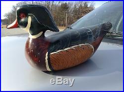 Drake Wood Duck Decoy Ducks Unlimited'91 Signed Thomas Chandler Big Sky Carvers