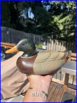 Duck Decoy Big Sky Carvers Montana USA Wood Duck Weyerhaeuser Mallard