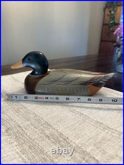 Duck Decoy Big Sky Carvers Montana USA Wood Duck Weyerhaeuser Mallard