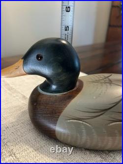 Duck Decoy Big Sky Carvers Montana USA Wood Duck Weyerhaeuser Mallard