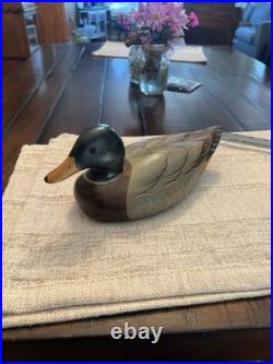 Duck Decoy Big Sky Carvers Montana USA Wood Duck Weyerhaeuser Mallard