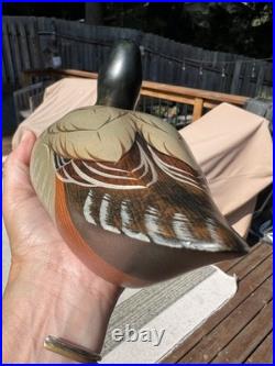 Duck Decoy Big Sky Carvers Montana USA Wood Duck Weyerhaeuser Mallard