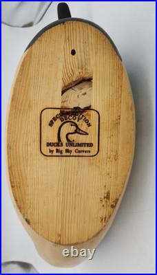 Duck Decoy Ducks Unlimited Special Edition Canvasback Drake Big Sky Carvers Wood