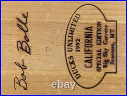 Duck decoy by Bob Bolle Big Sky Carvers Award-winning Ducks Medallion 16 inches