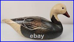 Ducks Unlimited 1996 Wood Blue Goose Signed Sally A. McMurray Big Sky Carvers