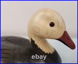 Ducks Unlimited 1996 Wood Blue Goose Signed Sally A. McMurray Big Sky Carvers