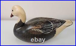 Ducks Unlimited 1996 Wood Blue Goose Signed Sally A. McMurray Big Sky Carvers