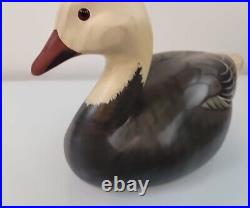 Ducks Unlimited 1996 Wood Blue Goose Signed Sally A. McMurray Big Sky Carvers