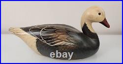 Ducks Unlimited 1996 Wood Blue Goose Signed Sally A. McMurray Big Sky Carvers