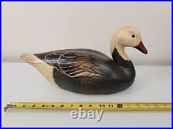 Ducks Unlimited 1996 Wood Blue Goose Signed Sally A. McMurray Big Sky Carvers