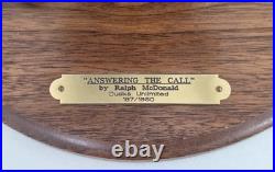 Ducks Unlimited'Answering the Call' Duck Hunter LE Sculpture by Ralph McDonald