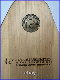 Ducks Unlimited Mallard Duck Decoy by Big Sky Carvers 18 Wood Carving Beautiful
