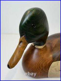Ducks Unlimited Mallard Duck Decoy by Big Sky Carvers 18 Wood Carving Beautiful