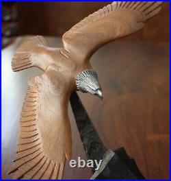 E. W. White Big Sky Carvers Masters Edition Eagle in Flight Signed Dated Numbered