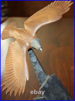 E. W. White Big Sky Carvers Masters Edition Eagle in Flight Signed Dated Numbered