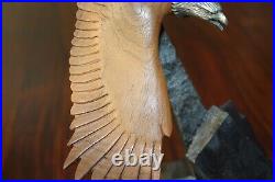 E. W. White Big Sky Carvers Masters Edition Eagle in Flight Signed Dated Numbered