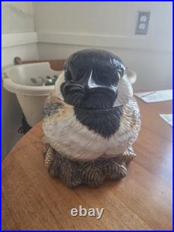 EUC Rare Fat Chickadee cookie jar