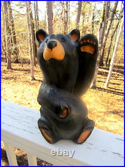 Early Big Sky Carvers / Jeff Fleming / Wood WAVING Big Sky Bears BEAR / 13