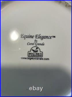 Equine Elegance Carol Grende Big Sky Carvers Horses Ivory Cream set 4 bowls LOT