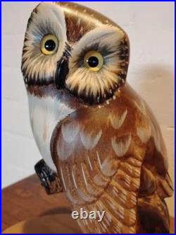 Evening Tracker OWL Big Sky Carvers Wood Carving Ken W. White 33/1250