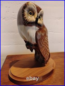 Evening Tracker OWL Big Sky Carvers Wood Carving Ken W. White 33/1250