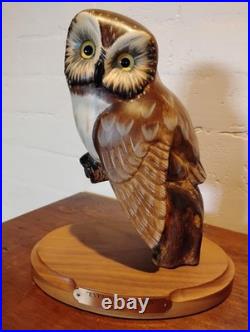 Evening Tracker OWL Big Sky Carvers Wood Carving Ken W. White 33/1250