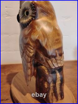 Evening Tracker OWL Big Sky Carvers Wood Carving Ken W. White 33/1250