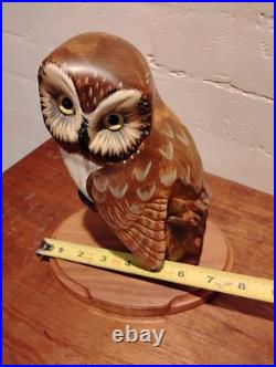 Evening Tracker OWL Big Sky Carvers Wood Carving Ken W. White 33/1250