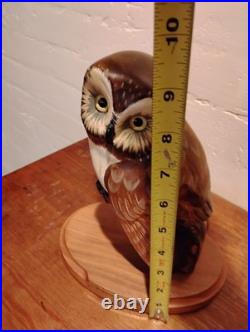 Evening Tracker OWL Big Sky Carvers Wood Carving Ken W. White 33/1250