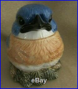 FAT BLUE BIRD by PHILLIS DRISCOLL / BIG SKY CARVERS COLLECTOR COOKIE JAR